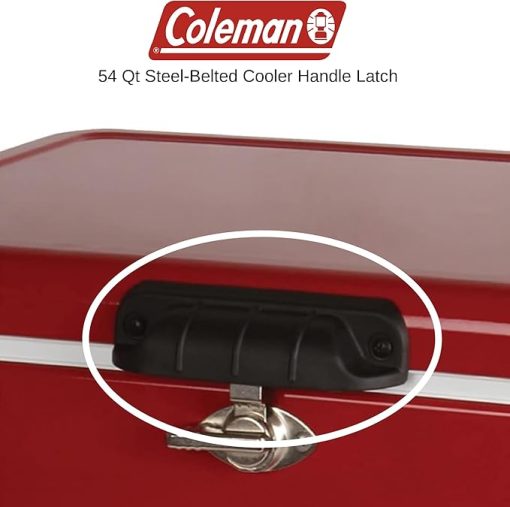 Coleman 54 Qt Steel-Belted Cooler Handle Latch - Image 2