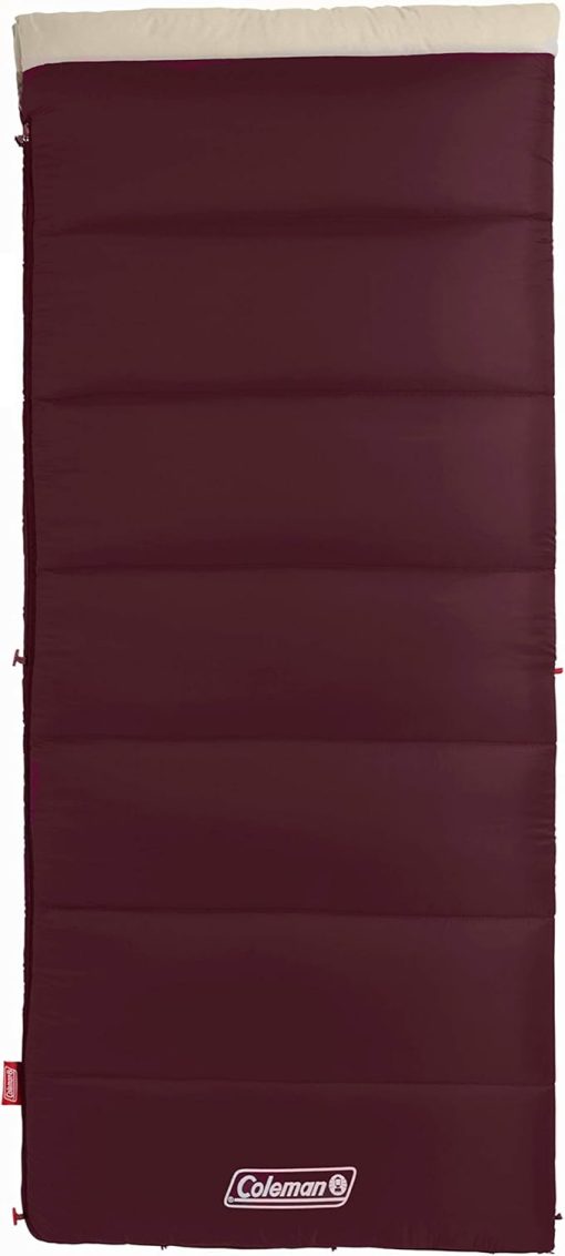 Coleman Autumn Glen 30°F/50°F Sleeping Bag, Lightweight Sleeping Bag with No-Snag Zipper & Storage Stuff Sack, Machine Washable for Easy Cleaning - Image 2