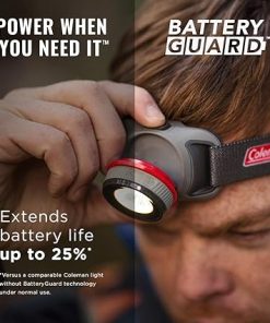 Coleman LED Headlamp with BatteryGuard Technology, Water-Resistant Headlamp with 4 Light Modes 2