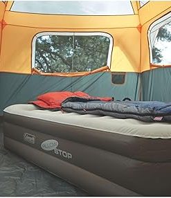 Coleman SupportRest Double-High 18″ Twin Air Mattress | Indoor and Outdoor Raised Airbed with 120V Rechargeable Air Pump | Blow Up Air Mattress for Camping 2