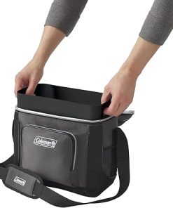 Coleman 9-Can Soft Cooler Lunchbox with Removable Liner, Leakproof Portable Cooler with Storage Pockets & Adjustable Strap, Great for Camping, Tailgating, Parties, Sports, Concerts, Lunches & More 2