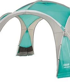Coleman Unisex_Adult Event Dome Pavillon stabiles Partyzelt mit Stahlgestäng Sonnenschutz SPF 50 Plus Gazebo, Blue, XL - 4,5 x 4,5 m