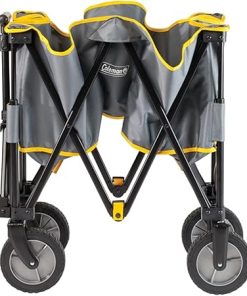 Coleman Portable Folding Utility Wagon with 5 Cubic Feet of Space & Reinforced Bottom Great for Camping Groceries Home Projects or Going to the Park & Beach Supports up to 150lbs 2