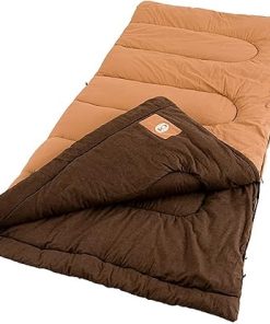 Coleman Dunnock Cold Weather Sleeping Bag 20°F Camping Sleeping Bag for Adults Comfortable & Warm For Camping and Outdoor Use Fits Adults up to 6ft 4in Tall