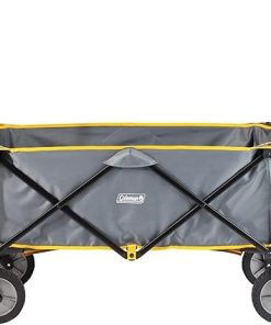 Coleman Portable Folding Utility Wagon with 5 Cubic Feet of Space & Reinforced Bottom Great for Camping Groceries Home Projects or Going to the Park & Beach Supports up to 150lbs