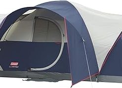 Coleman Elite Montana Camping Tent with LED Lights, Weatherproof 8-Person Family Tent with Included Carry Bag, Rainfly, Air Vent, and LED Lights with 3 Settings