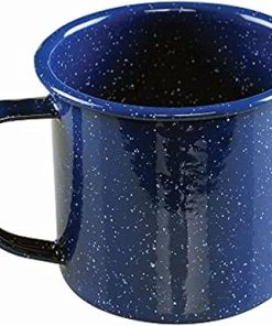 12oz Enamel Coffee Mug, Impact-Resistant, Dishwasher-Safe, Perfect for Camping, Picnics, BBQ, Tailgates, Sports Events