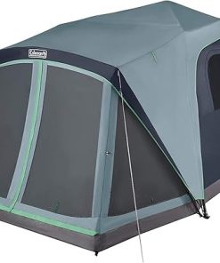 Coleman Skylodge 10-Person Camping Tent with Instant Setup and Screened Porch, Weatherproof Family Tent with Pre-Attached Poles, Screened-in Porch, and Rainfly; Sets Up in About 1 Minute