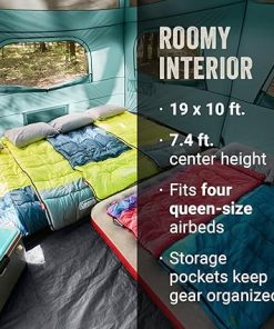 Coleman Camping Tent | Skylodge 12 Person Tent | Screen Room, Evergreen 2