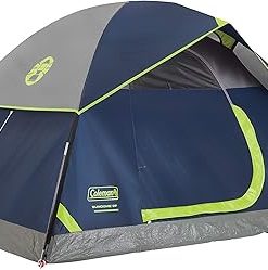 Coleman Sundome 4-Person Tent with Rainfly, Weatherproof Tent Sets Up in 10 Mins