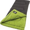 Coleman Duck Harbor Cool-Weather Sleeping Bag, Cotton Flannel Adult Sleeping Bag for 30°F/50°F Nights, Includes Ventilation, No-Snag Zipper, & Packing System; Fits Adults up to 5ft 11in