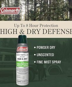 Coleman Insect Repellent Spray – 25% DEET Dry Formula Insect Repellent Spray Protects Against Ticks, Mosquitoes, chiggers, gnats, Fleas and Flies, Ideal for Camping, Outdoor Activities, 4oz 2