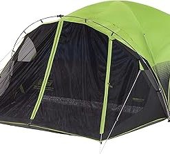 Coleman Carlsbad Dark Room Tent with Screened Porch 4/6 Person Tent Blocks 90% of Sunlight to Keep Inside Cool Weatherproof with Easy Setup Made of PFAS-Free Materials