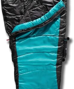 Coleman OneSource Heated Mummy Sleeping Bag and Rechargeable Battery, 4 Adjustable Heat Settings Lasts Up to 4 Hours, Sleeping Bag for Adults with Dual-Port Charging Dock and Included Battery