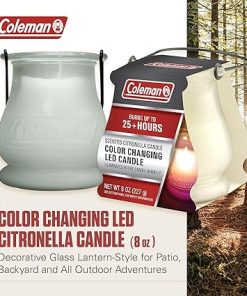 Coleman Color Changing LED Citronella Outdoor Scented Candle 2