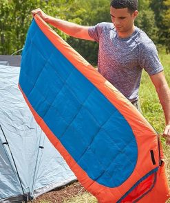 Coleman Kompact Mummy Sleeping Bag, 25 Degrees Indoor/Outdoor Lightweight Sleeping Bag for Adults, Sleeping Bag for Camping, Hiking, Backpacking with Included Compression Sack, Spider Mum/Tiger Lily 2