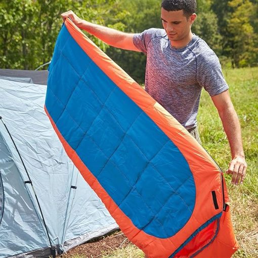 Coleman Kompact Mummy Sleeping Bag, 25 Degrees Indoor/Outdoor Lightweight Sleeping Bag for Adults, Sleeping Bag for Camping, Hiking, Backpacking with Included Compression Sack, Spider Mum/Tiger Lily - Image 2