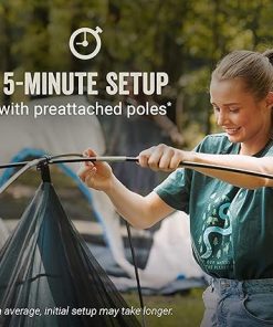 Coleman Skydome Camping Tent with Screen Room, Weatherproof 4/6/8 Person Tent with Screened-in Porch, Includes Rainfly, Carry Bag, Storage Pockets, and Sets Up in 5 Minutes 2