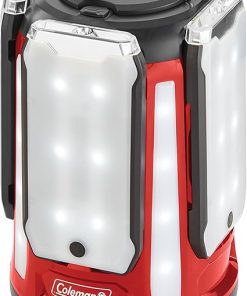 Coleman Multi-Panel LED Lantern: Rechargeable Water-Resistant Magnetic Light Panels Built-In Flashlight USB Charging Port; Excellent for Camping Hunting Emergencies etc