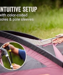 Coleman Skylodge Camping Tent 8/10/12 Person Weatherproof Family Tent with Convertible Screen Room Color-Coded Poles Room Divider Rainfly and Storage Pockets Fits Multiple Queen-Sized Airbeds 2