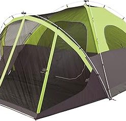 Coleman Steel Creek 6-Person Tent with Screened Porch & Integrated Rainfly, Weatherproof Tent with Screen Room Sets Up in Minutes, Fits Queen-Size Airbed 2