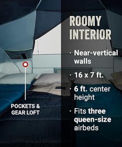 Coleman Skydome XL Large Family Tent Weatherproof 8/12 Person Tent Sets Up in 5 Mins Rainfly & Carry Bag Included Made of PFAS-Free Materials 2