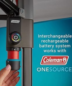 Coleman OneSource Rechargeable LED Lighted Canopy, 10 x 10ft Canopy Tent, Shade Canopy Great for Beach, Yard, Tailgates, & Parties 2
