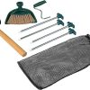 Coleman 10 Inch Steel Tent Stakes, 4-Pack of Steel Nail Tent Pegs 4