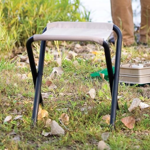 Coleman Rambler II Folding Stool, Compact Portable Stool Supports up to 225lbs, Outdoor Seating Stool - Image 2
