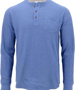 Coleman Long-Sleeve Waffle Thermal Henley Shirts for Men